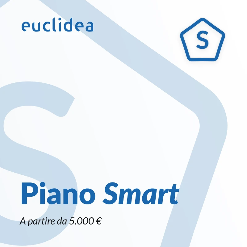 Card piano Smart di Euclidea. A partire da un investimento minimo di 5.000 €